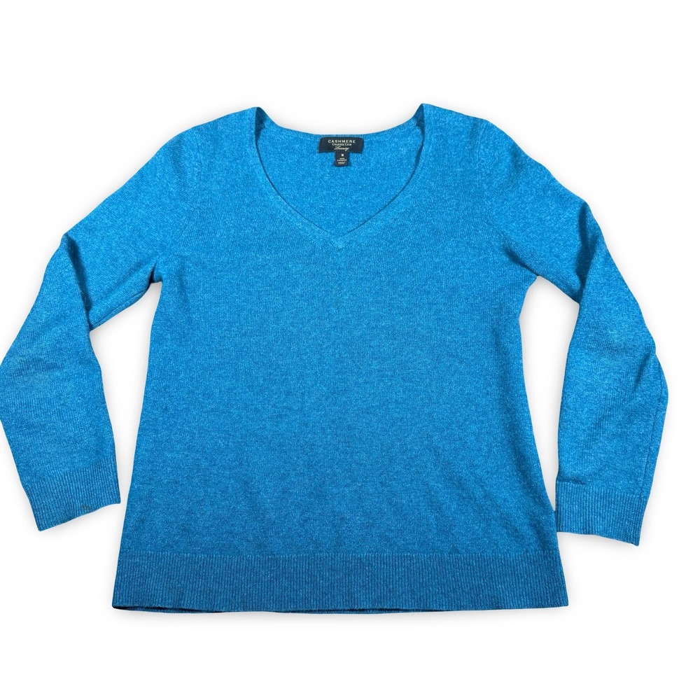 Charter Club Cashmere Sweater M Medium Women's Luxury Sweatshirt V Neck Pullover